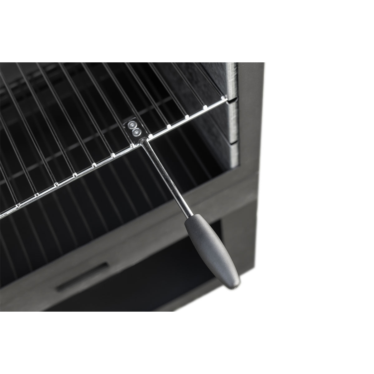 Westmann Terrassenofen Gartenkamin inkl. Grillrost 41x70x229cm Schwarz Bild 6