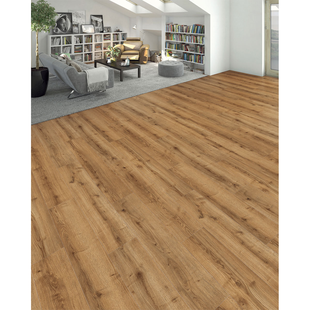 Living by HARO Designboden Powerstar Landhausdiele Eiche Salerno natur 128,2 x 19,3 cm Bild 4