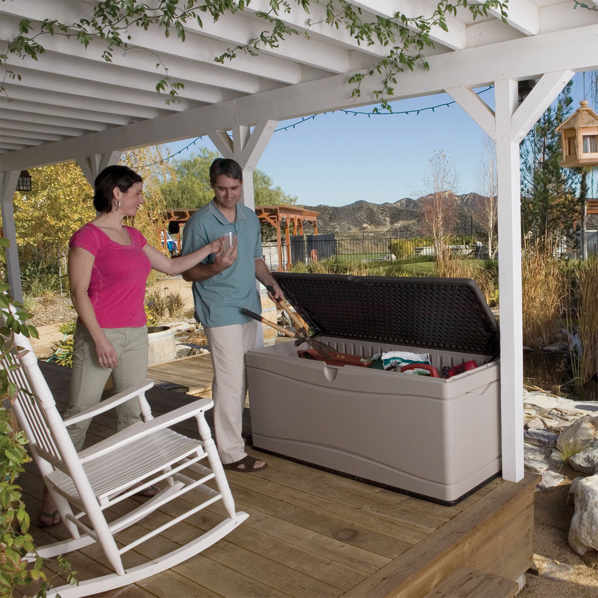 Lifetime Kissenbox 495 L 61x152,5x67cm Lichtgrau Bild 5