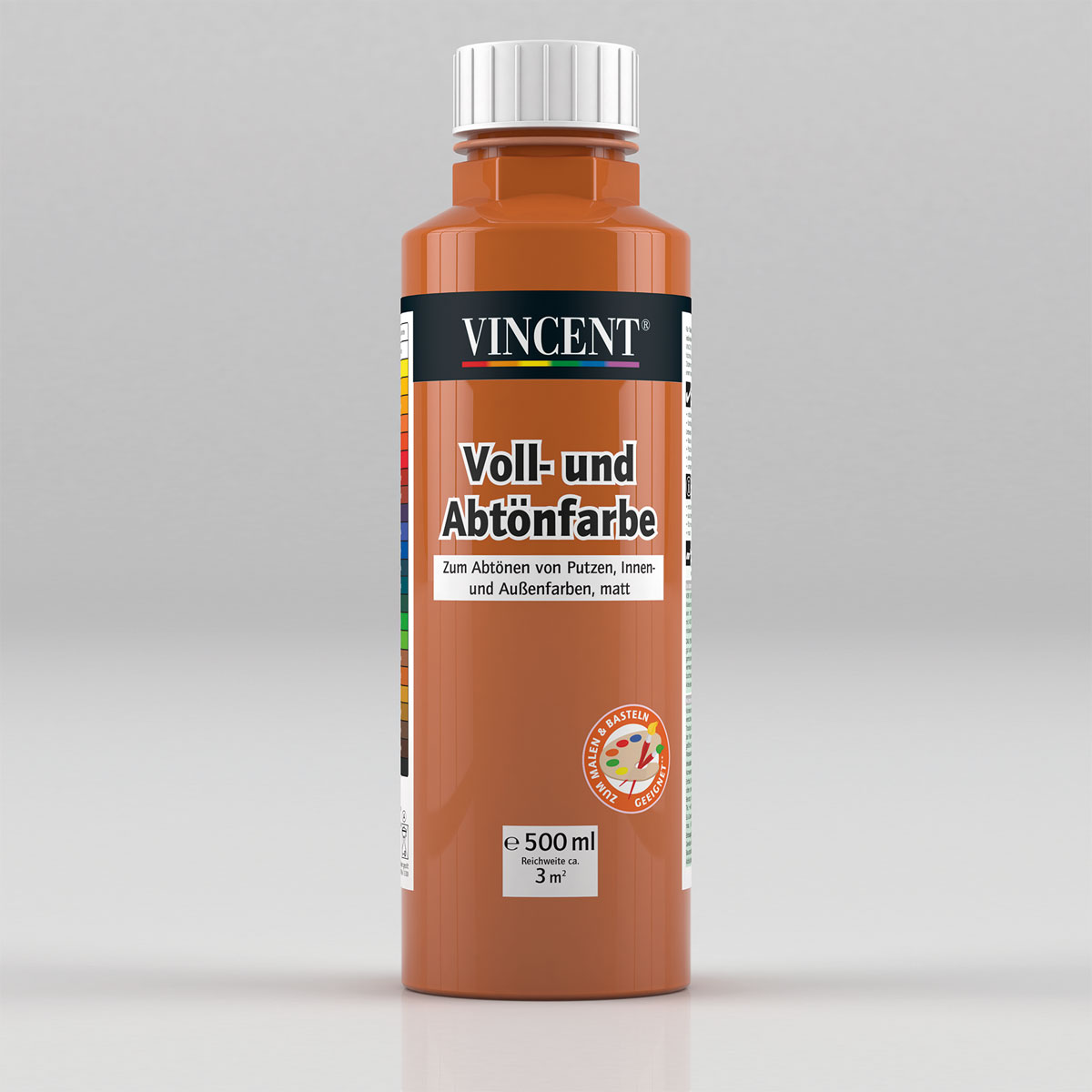 Vincent Voll- und Abtönfarbe terracotta 0,5 L Bild 1