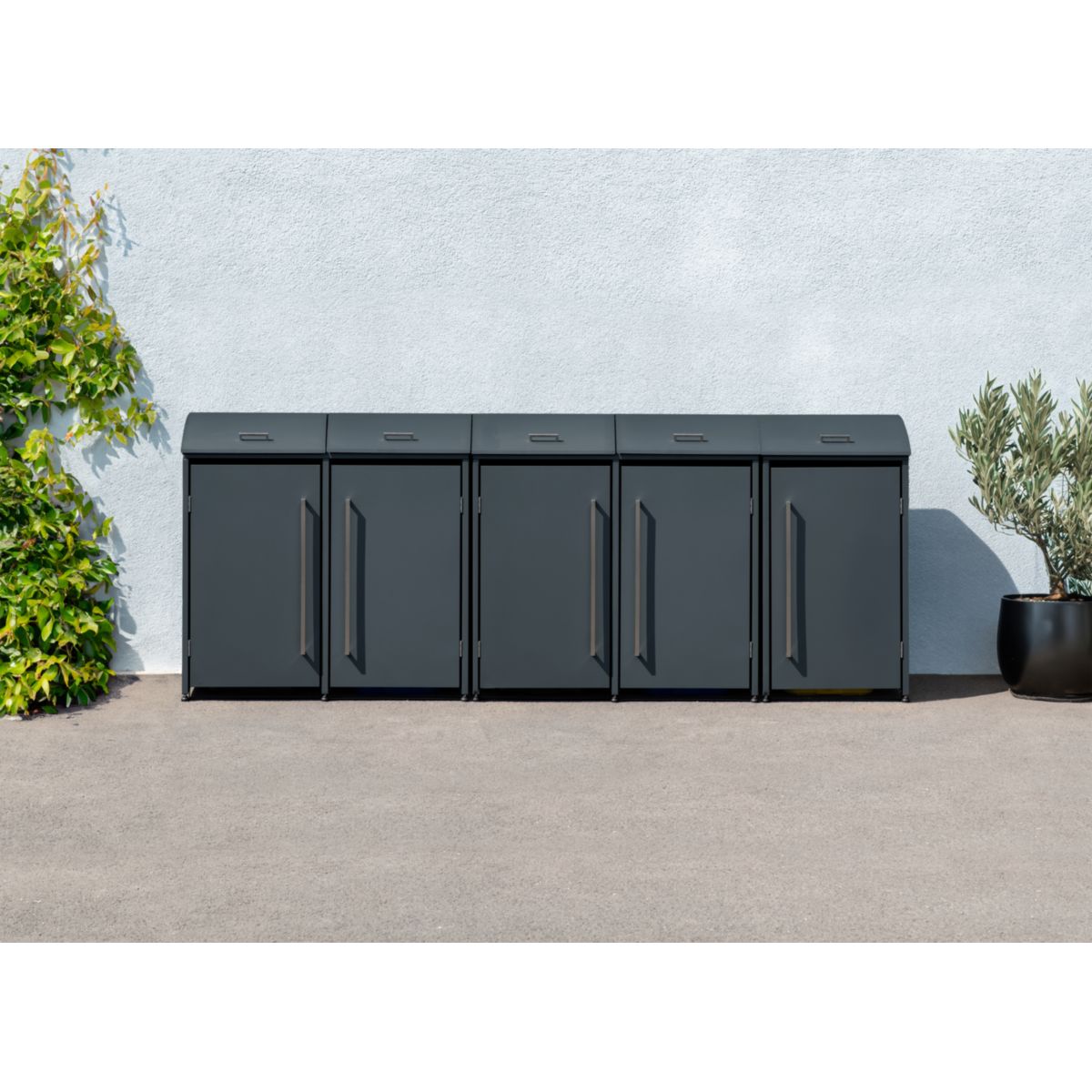 Westmann Mülltonnenbox Moderna 5 5x 240 L 83x350x135 cm