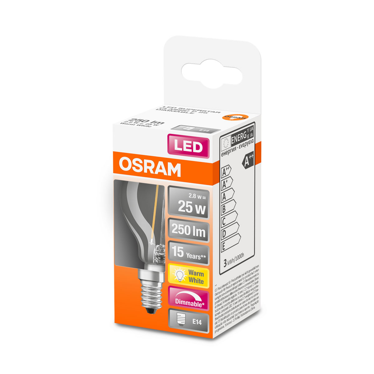Osram LED-Leuchtmittel E14 dimmbar 25W Bild 2