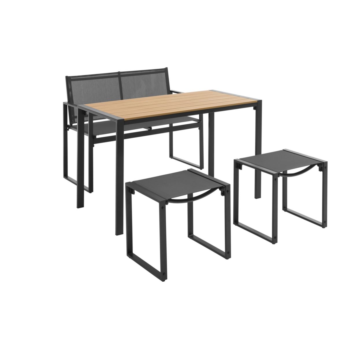 Haveson Balkon-Set Zürich 4-teilig