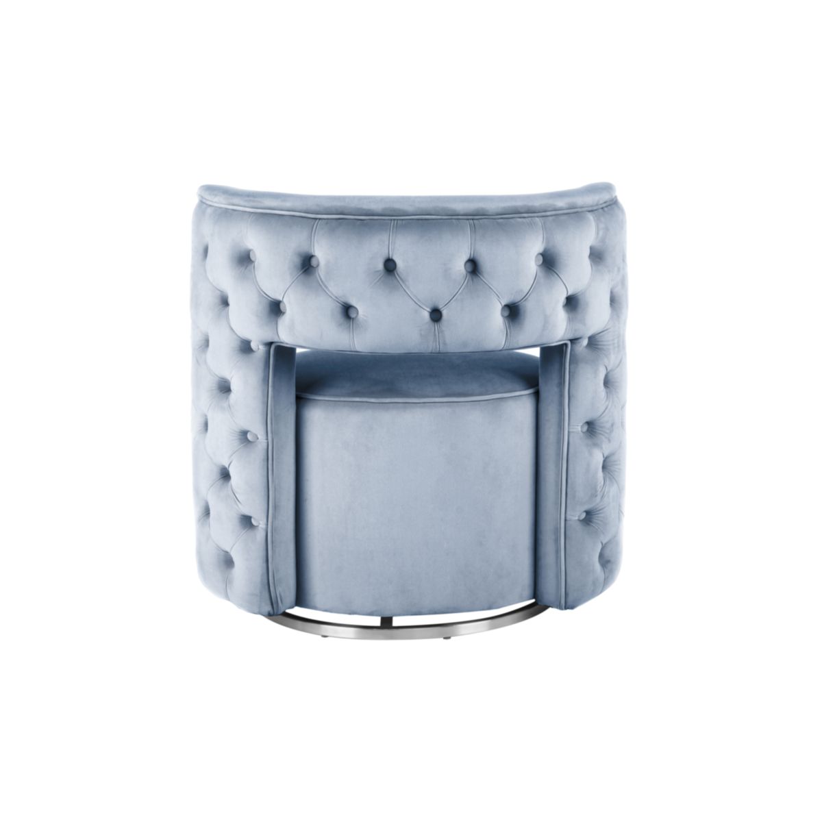 Sessel Drehsessel Beverly 125 hellblau silber Bild 2