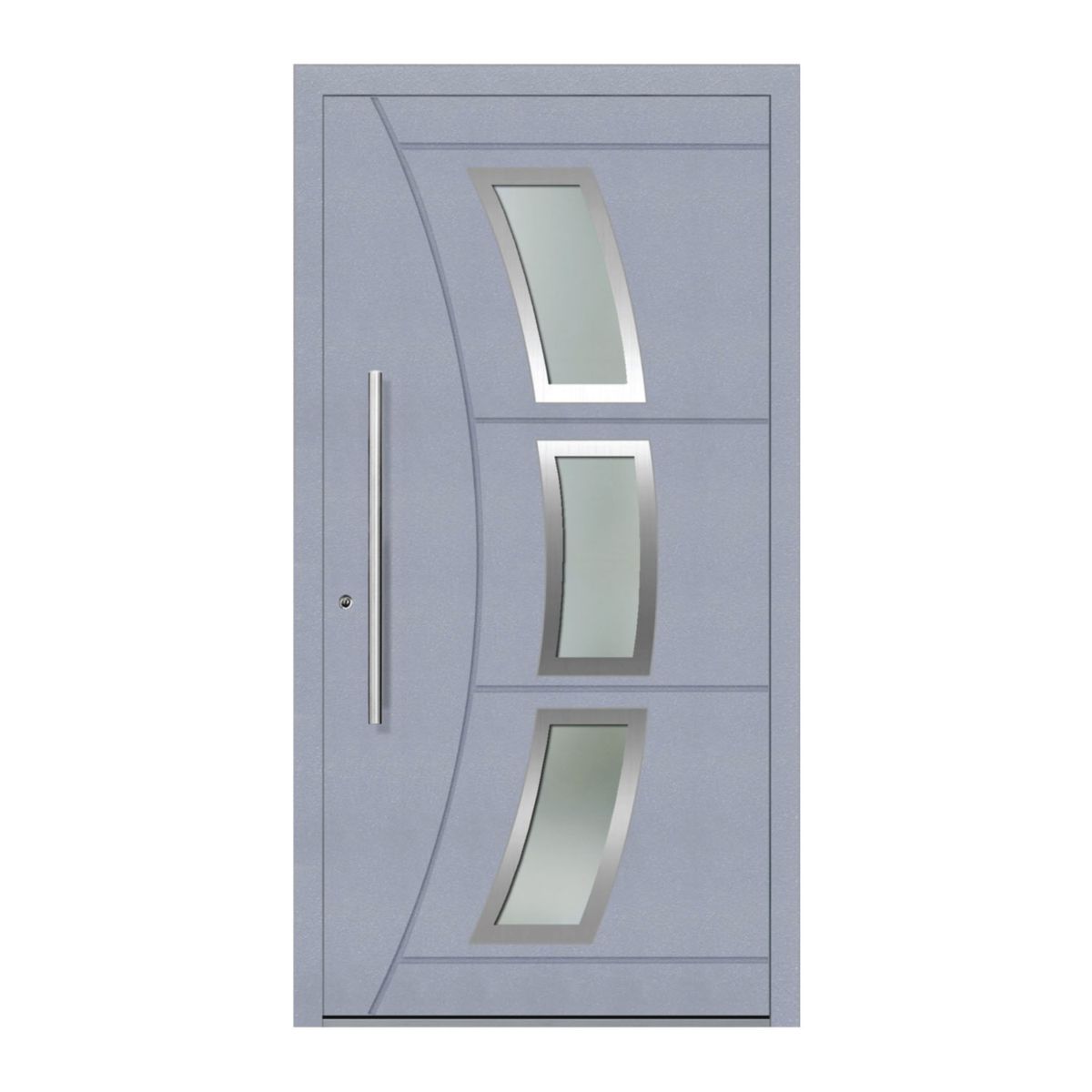 Schüco Aluminium Haustür 601 Venedig Excellent 1100 x 2100 mm RAL9016/7040 DL