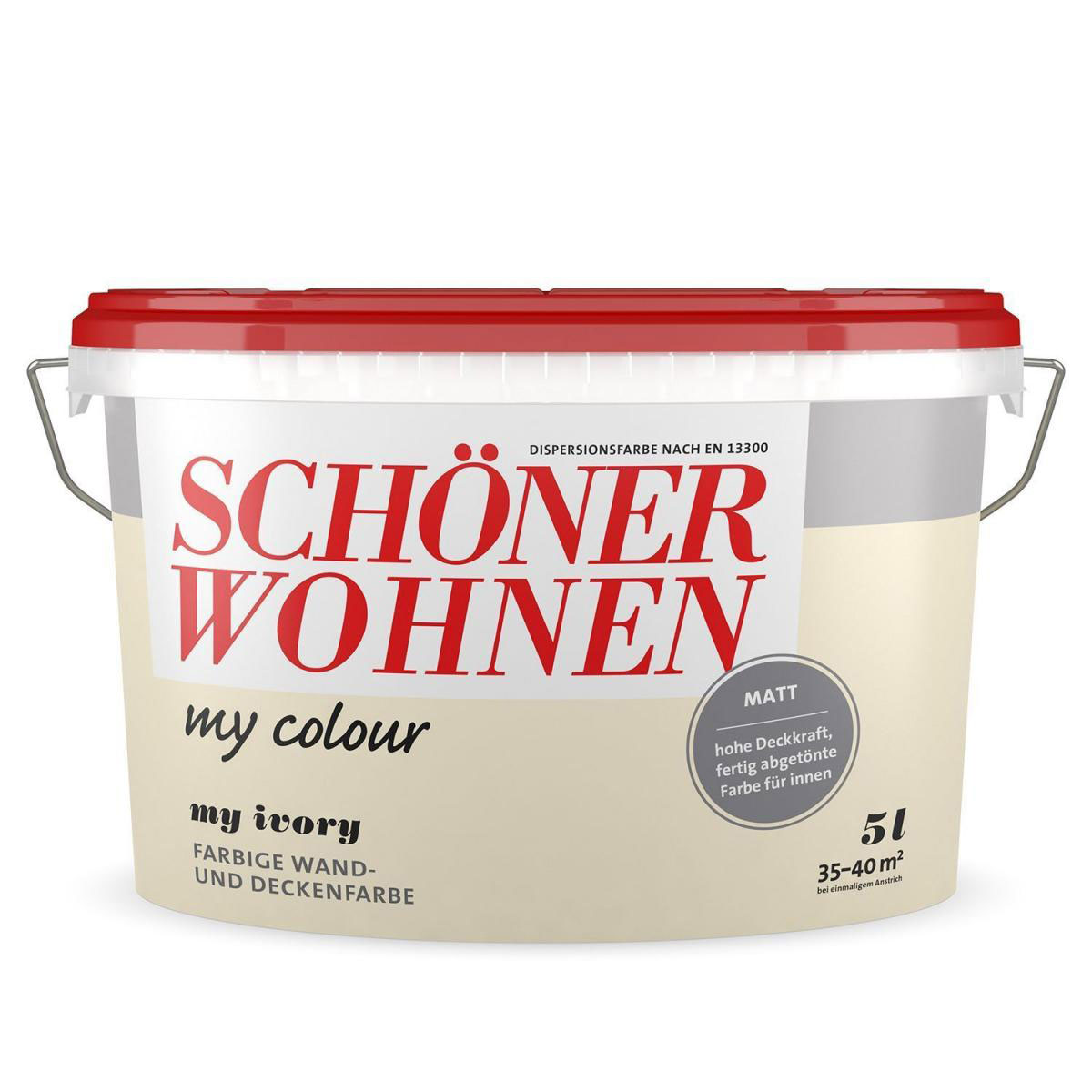 Schöner Wohnen Farbe Wandfarbe My Colour My Ivory 5 L