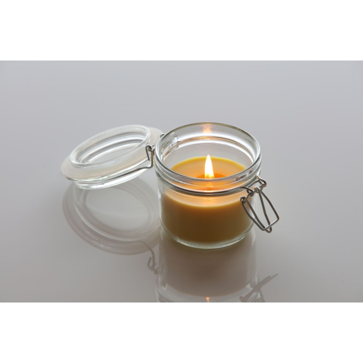 Kerze Amarillo im Glas 8,5x8,5 cm Bild 2
