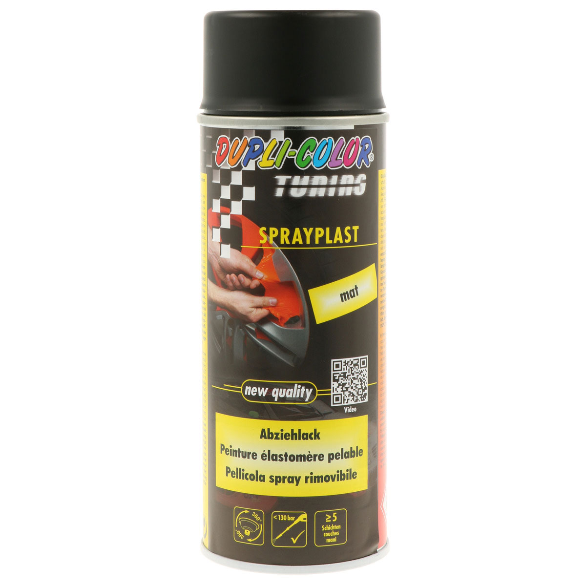 DUPLI-COLOR  Sprayplast schwarz matt 400 ml