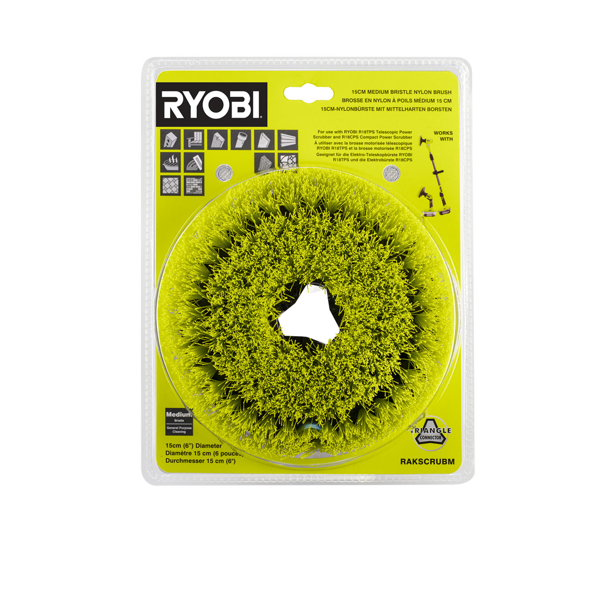 Ryobi  Ersatzbürse 15 cm RAKSCRUBM Bild 3