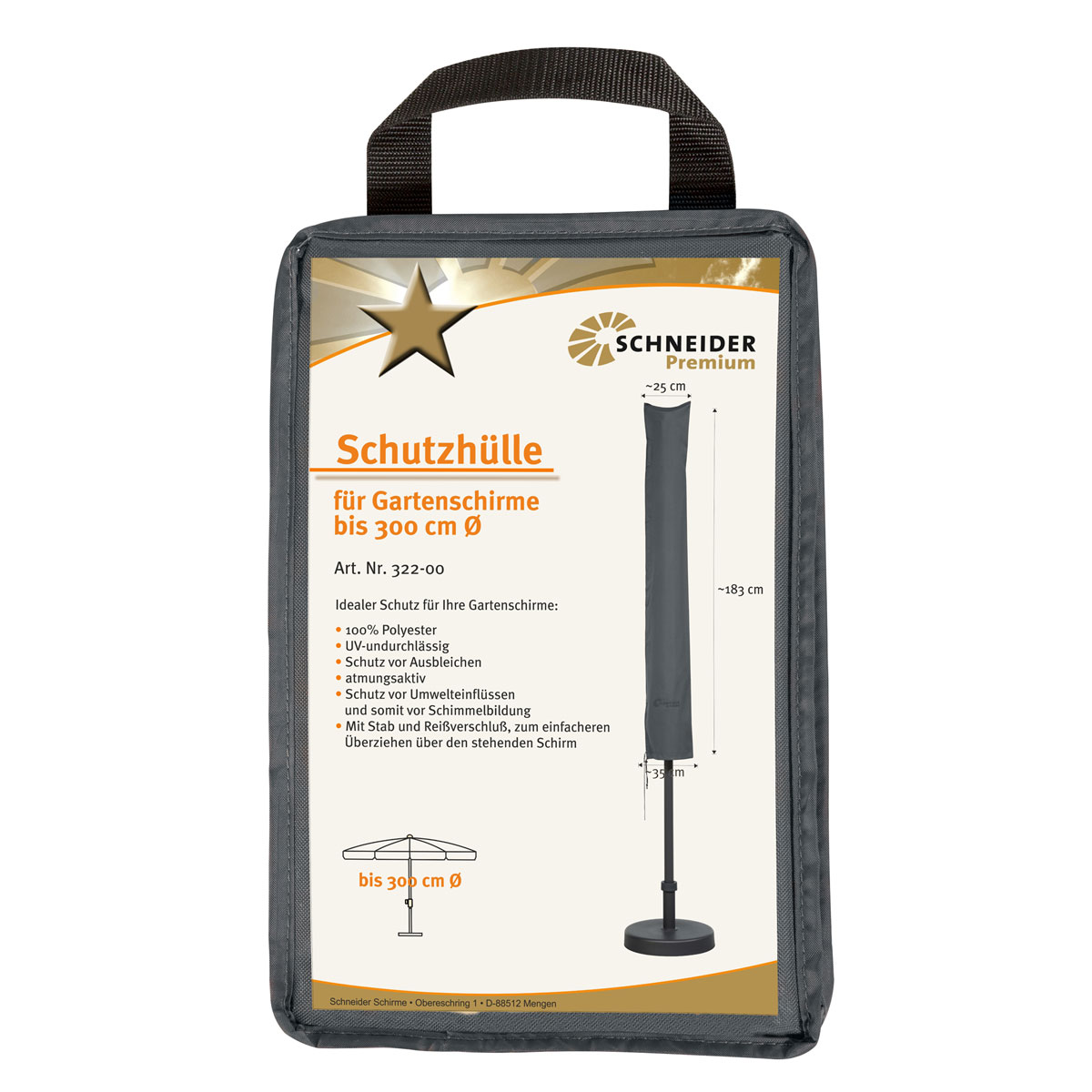 Schneider Schirme Premium-Schutzhülle bis Durchmesser 300 cm Bild 3