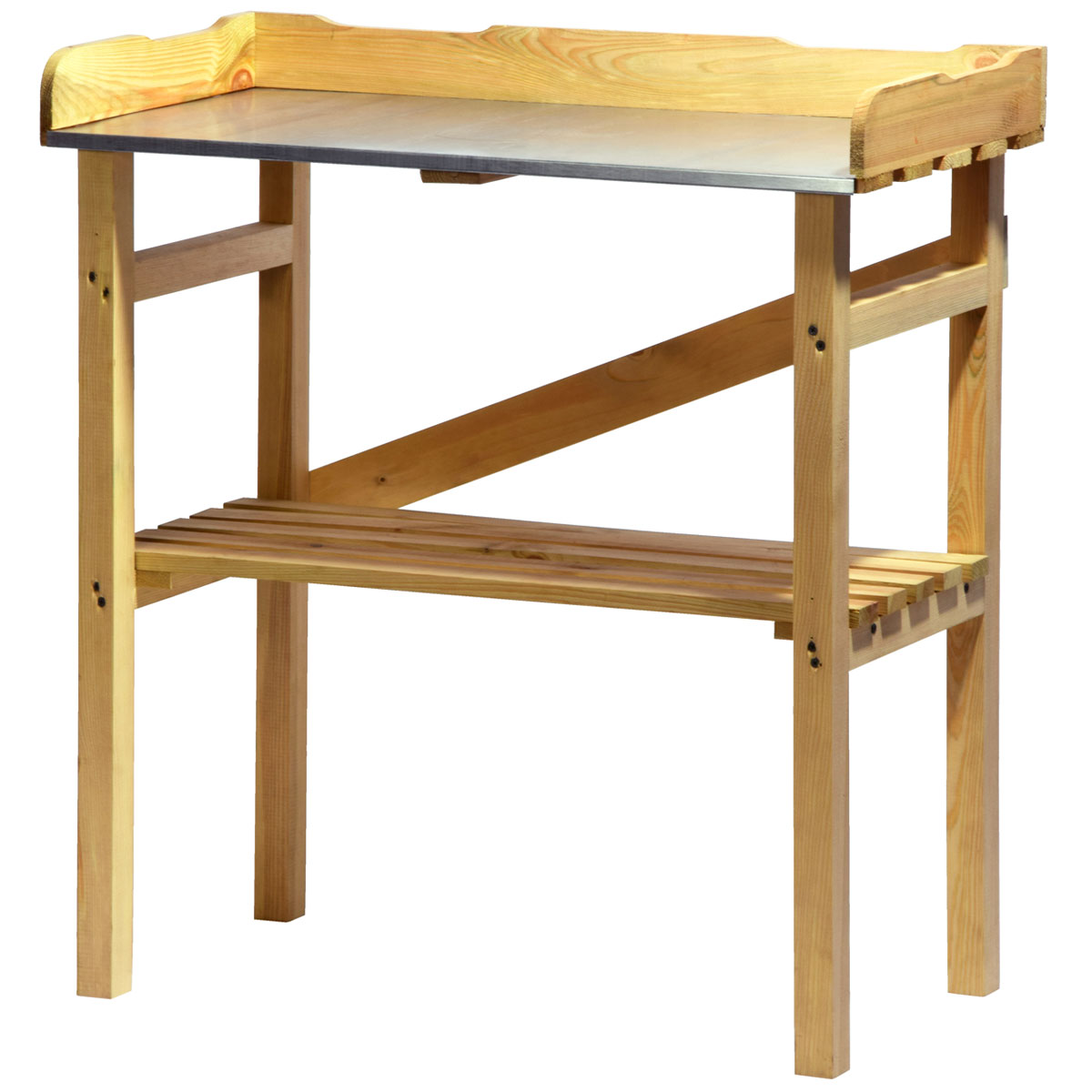 dobar Pflanztisch 78 x 83 x 37 cm beige