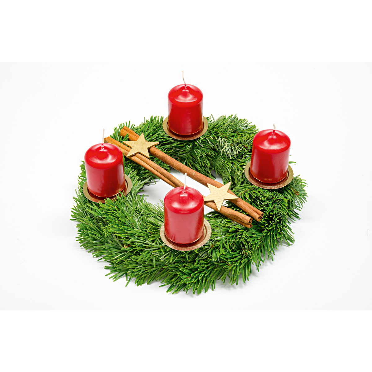 Plantiflor  Adventskranz klassisch Durchmesser 30 cm 4 Kerzen