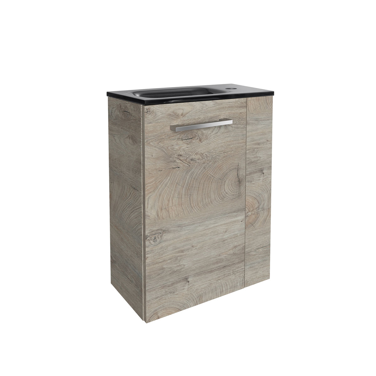 Fackelmann  Gäste-WC Waschtischunterschrank links SBC 440 x 600 x 243 mm NatureOak Bild 5