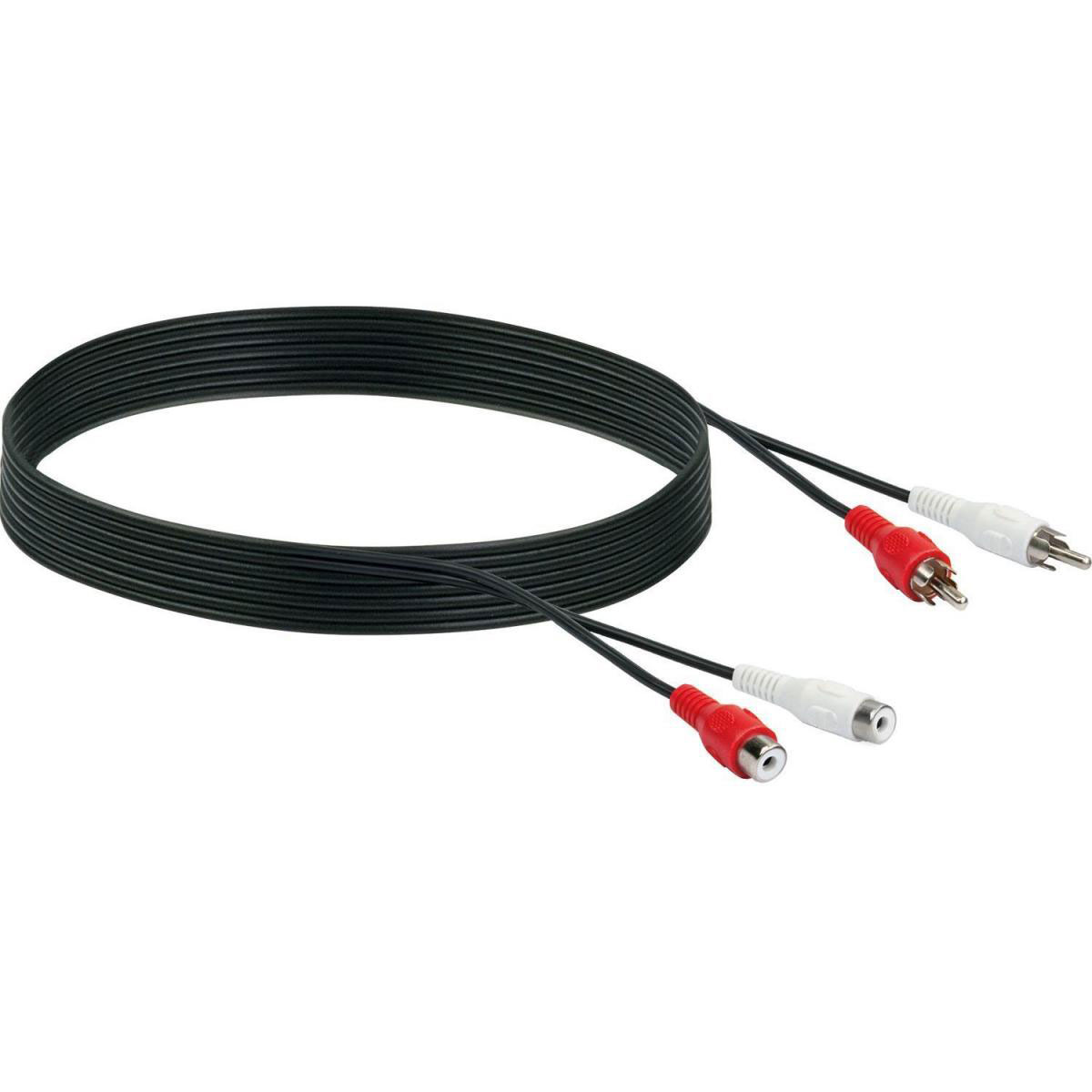 Schwaiger Cinch-Audio-Anschlusskabel schwarz 5 m Bild 2