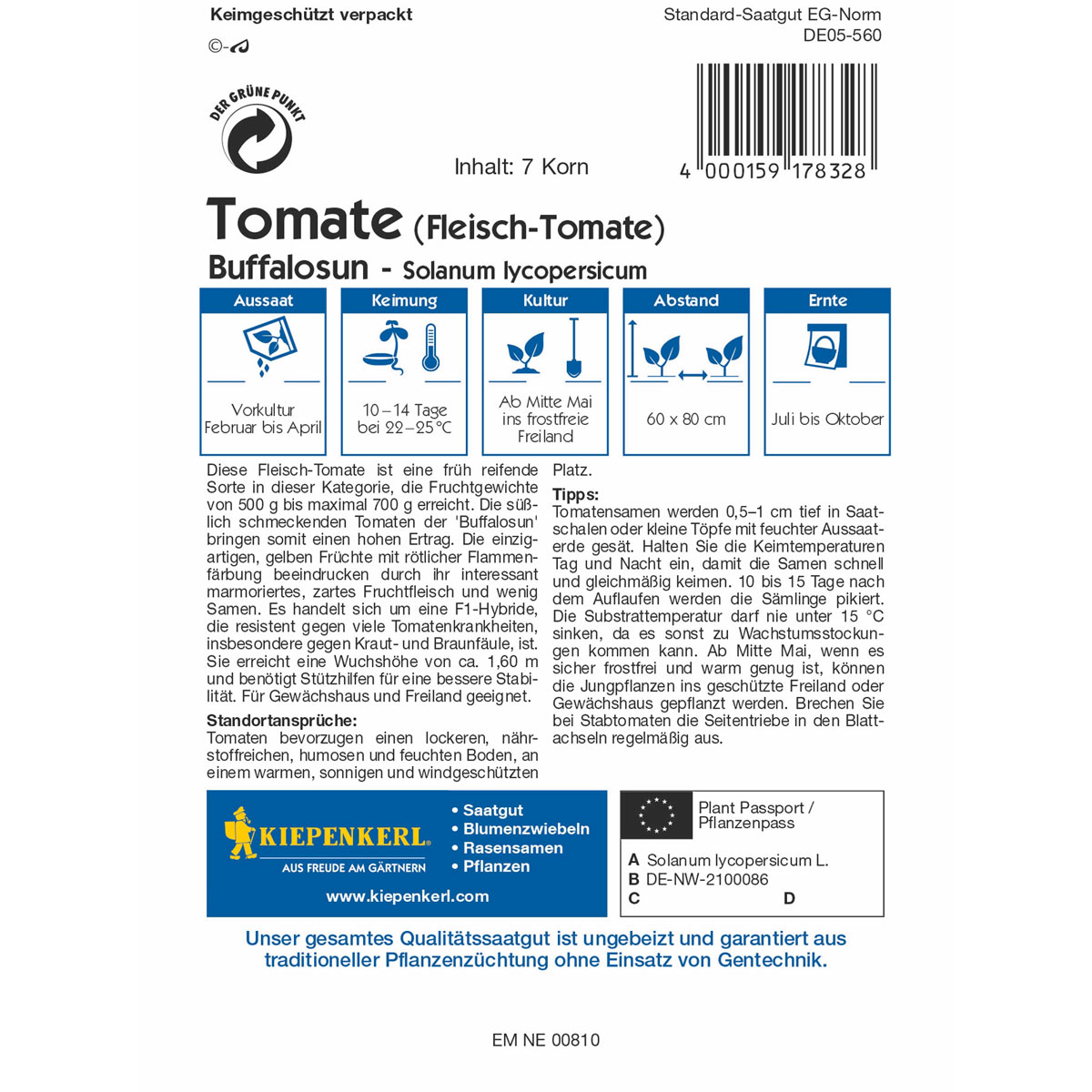 Kiepenkerl Fleisch-Tomate Buffalosun Bild 2