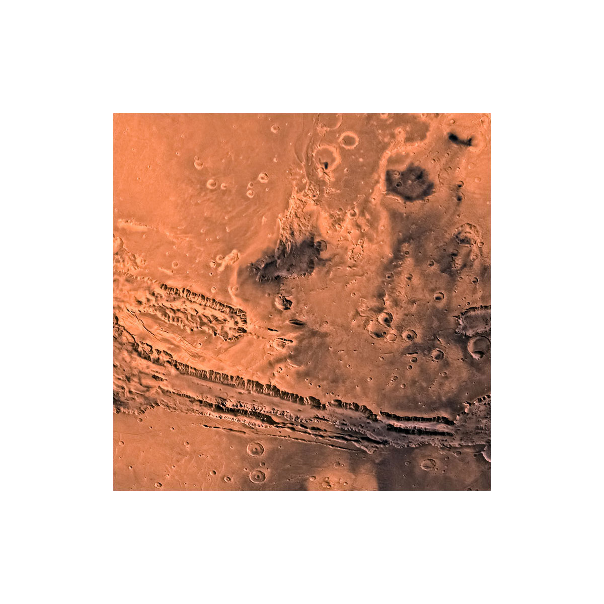 Komar  Selbstklebende Vlies Fototapete rund Mars Durchmesser 125 cm Bild 3