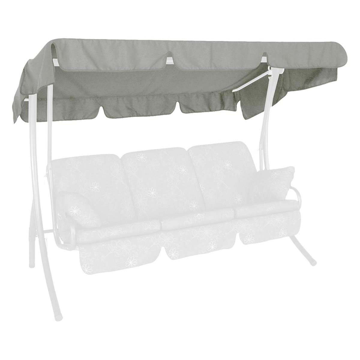 Angerer Freizeitmöbel GmbH Sonnendach 210x145 cm „Swingtex“, hellgrau