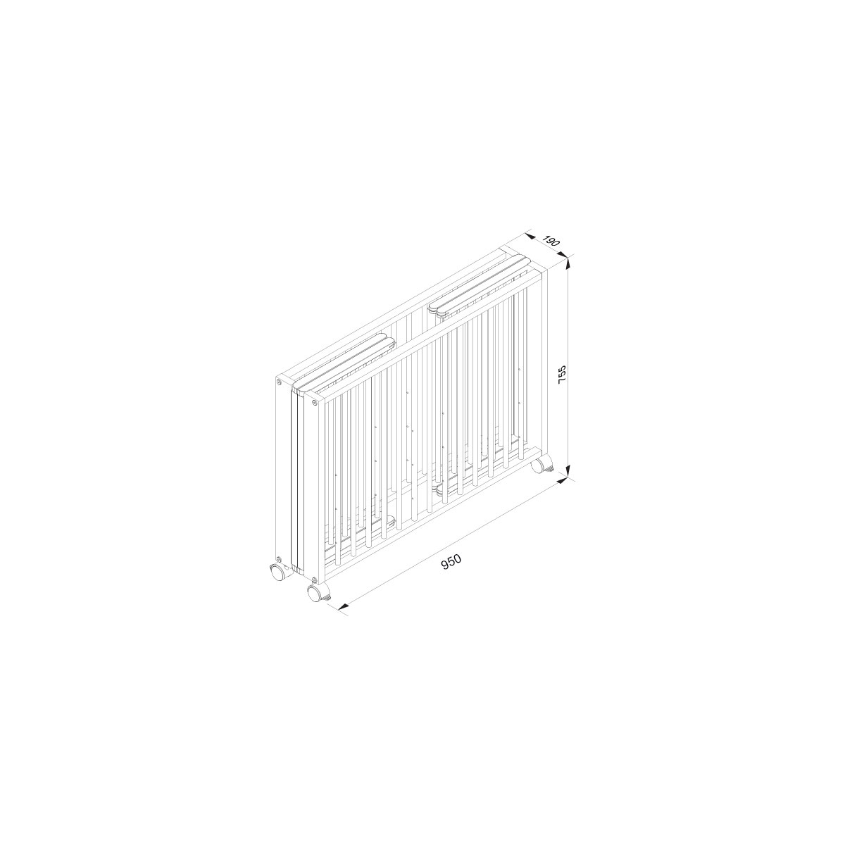 tiSsi Laufgitter „Moritz“ 90x75x95 cm, natur Bild 7