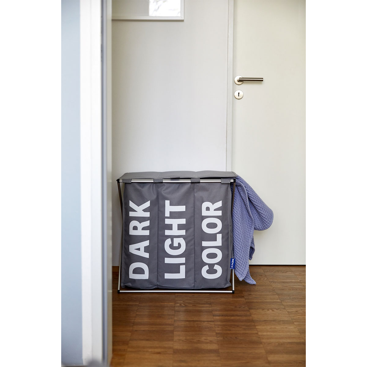 Wenko  Wäschesammler Trio Top Grau Wäschekorb 118 l Bild 6