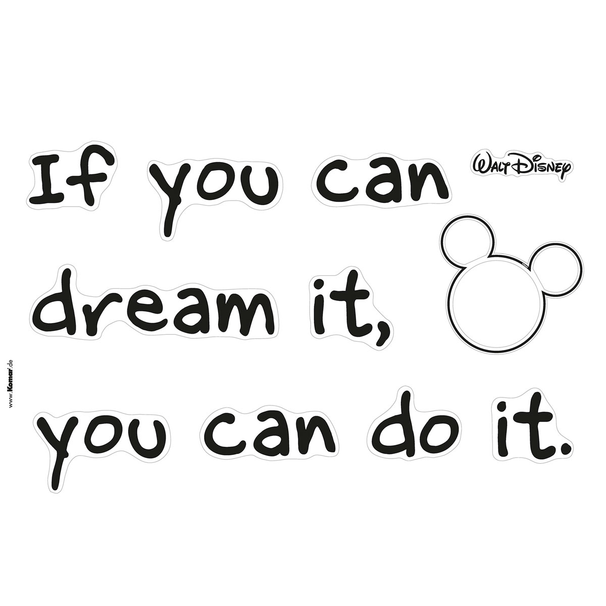 Komar  Wandtattoo Disney You can do it 50x70 cm Bild 2