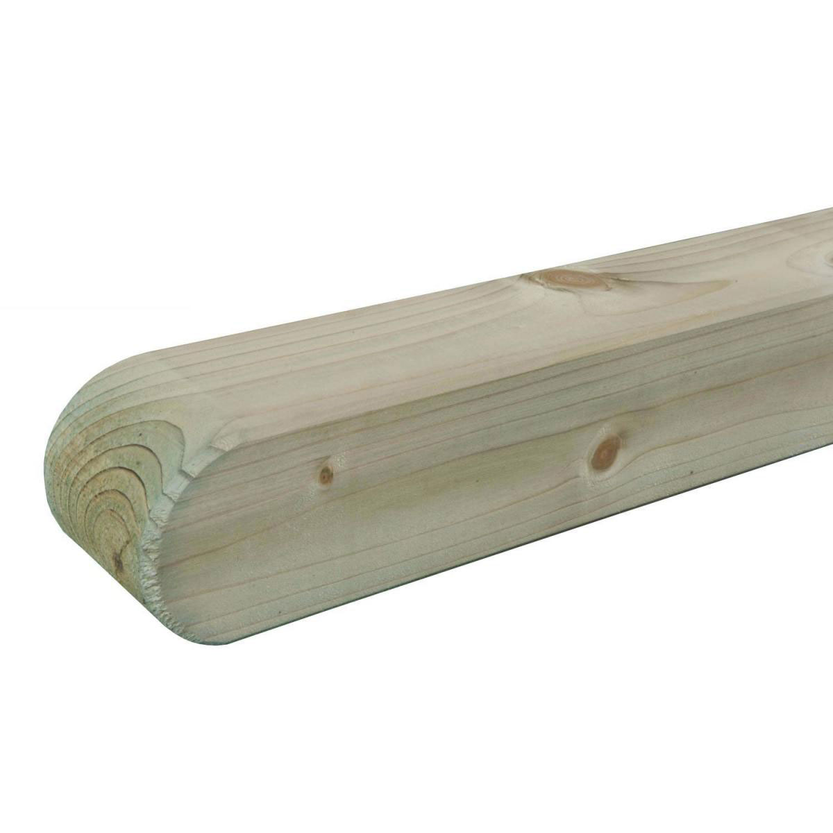 Pfosten 7 x 7 x 130 cm mit Rundkopf