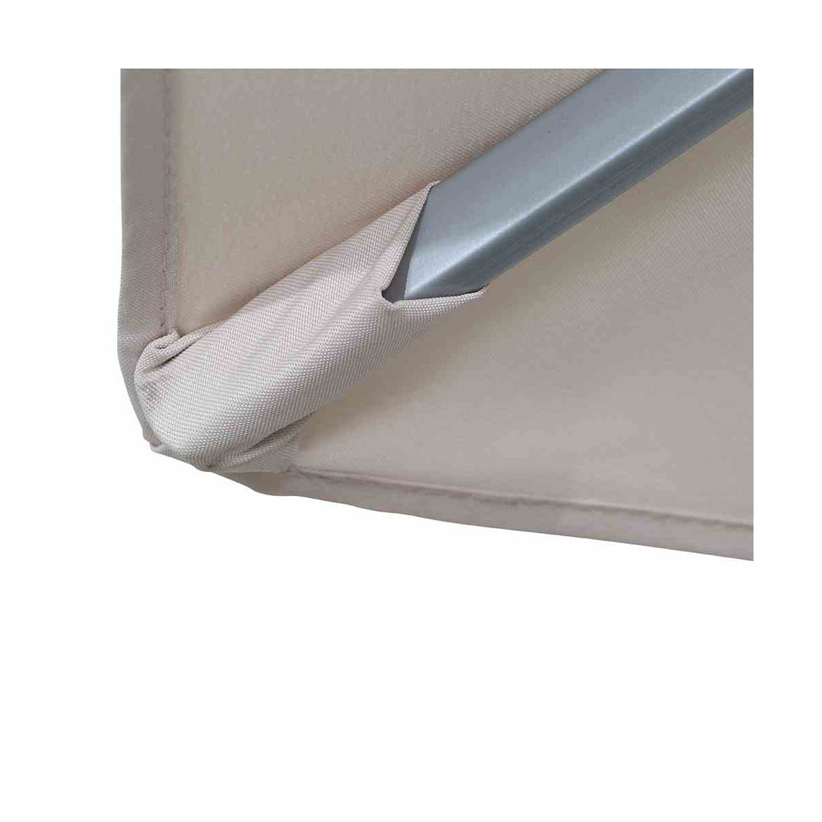 Siena Garden Mittelstockschirm Alu-Push Pro Durchmesser 300 cm silber/natur Bild 4