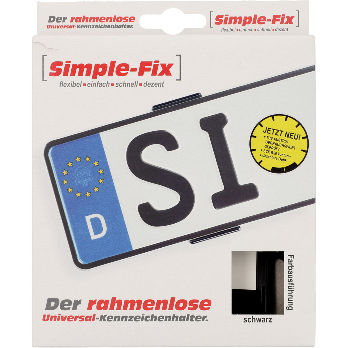 Kennzeichenhalter sumple fix schwarz Bild 6