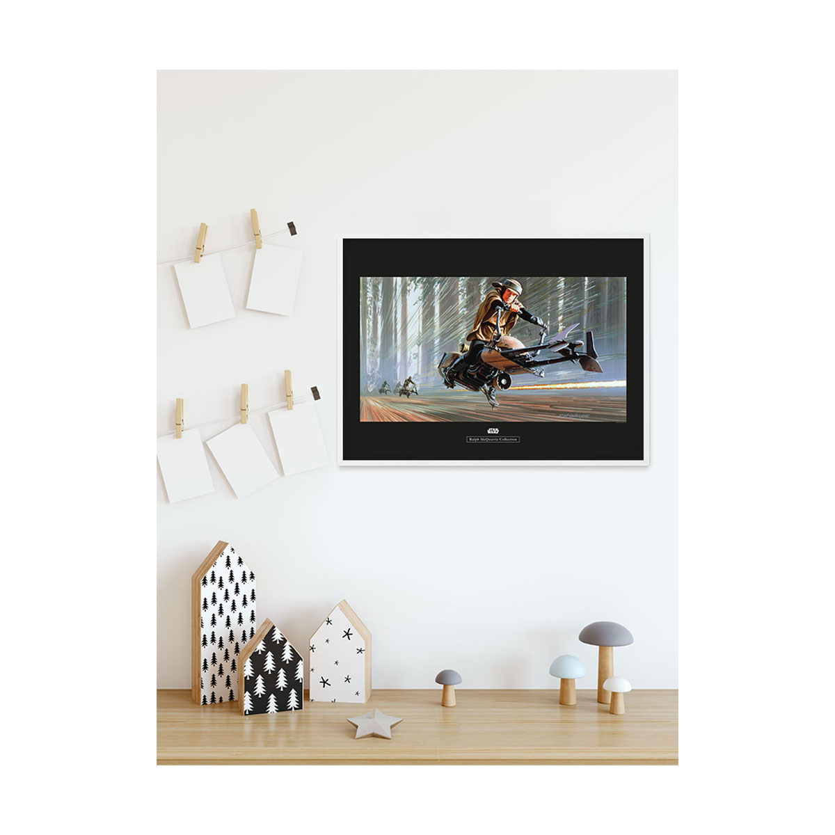 Komar  Wandbild Star Wars Classic Endor Speeder 70x50 cm Bild 4