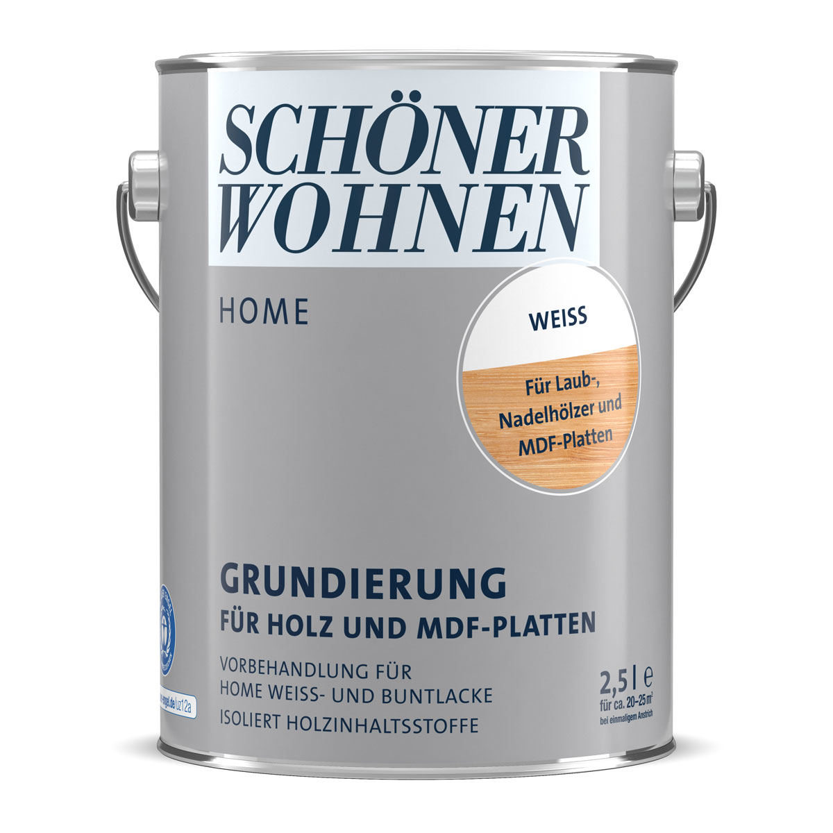 Schöner Wohnen Farbe Grundierung Home für Holz weiß 2,5 L