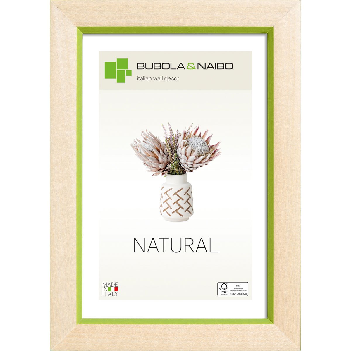 Holzrahmen CARINA 21 x 29 Grün