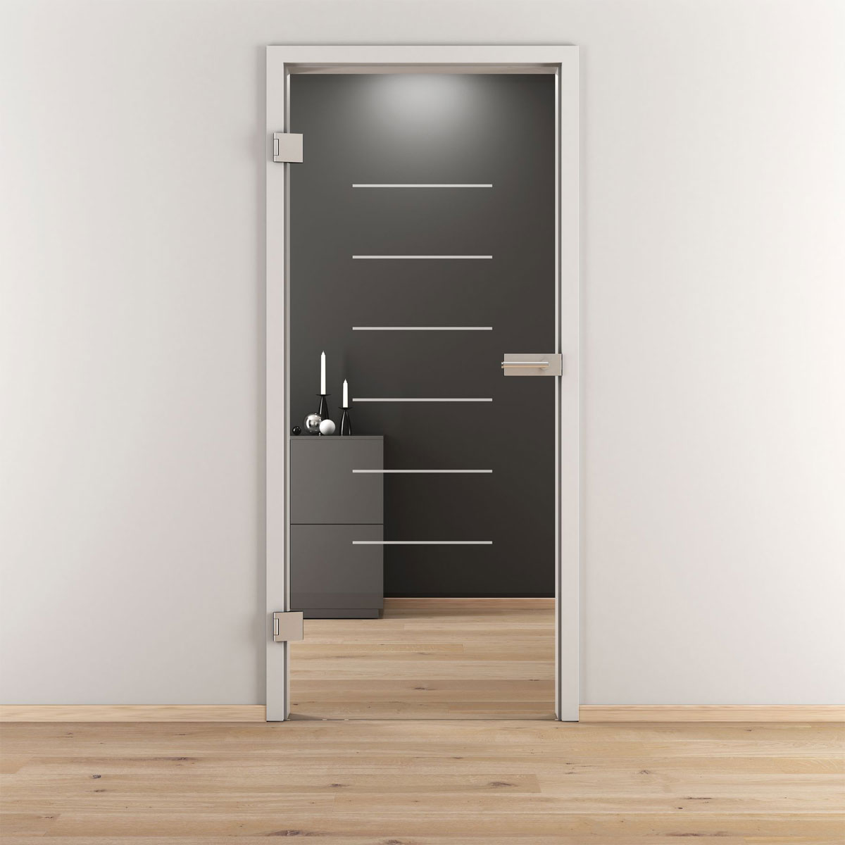 Novadoors Glasdrehtür NOVA 631 klar 70,9 x 197,2 cm Links Bild 2