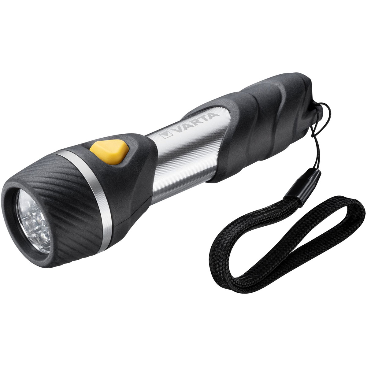 Varta LED-Taschenlampe Day Light Multi LED F10 mit Batterien schwarz