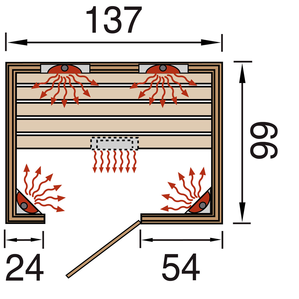 Weka Infrarotkabine „Tanilla 2“ Bild 3