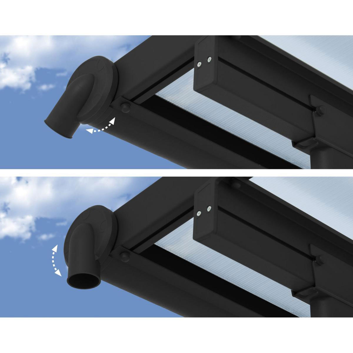 Palram Terrassenüberdachung Olympia 300 x 730 cm grau Bild 4