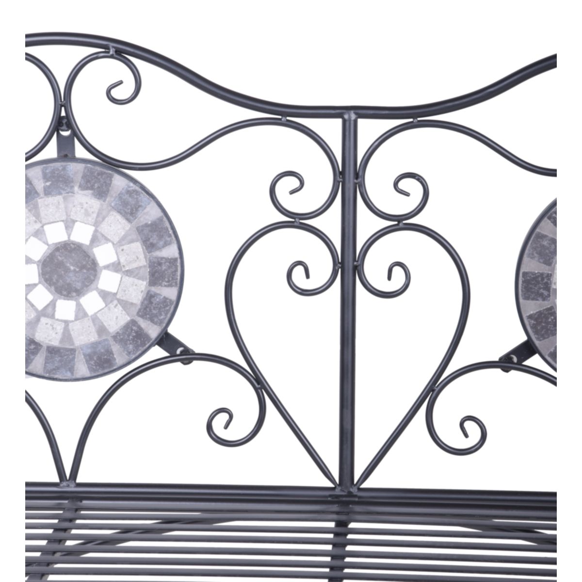 Garden Pleasure Bank JALUA Stahl, schwarz Bild 3