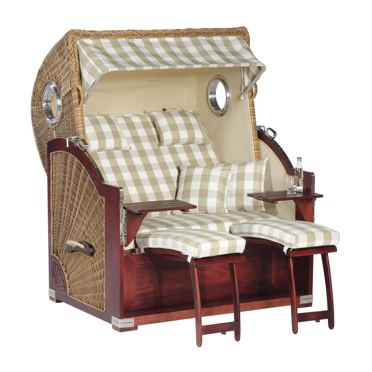 SunnySmart Strandkorb „Rustikal 500 Plus“, natura-braun