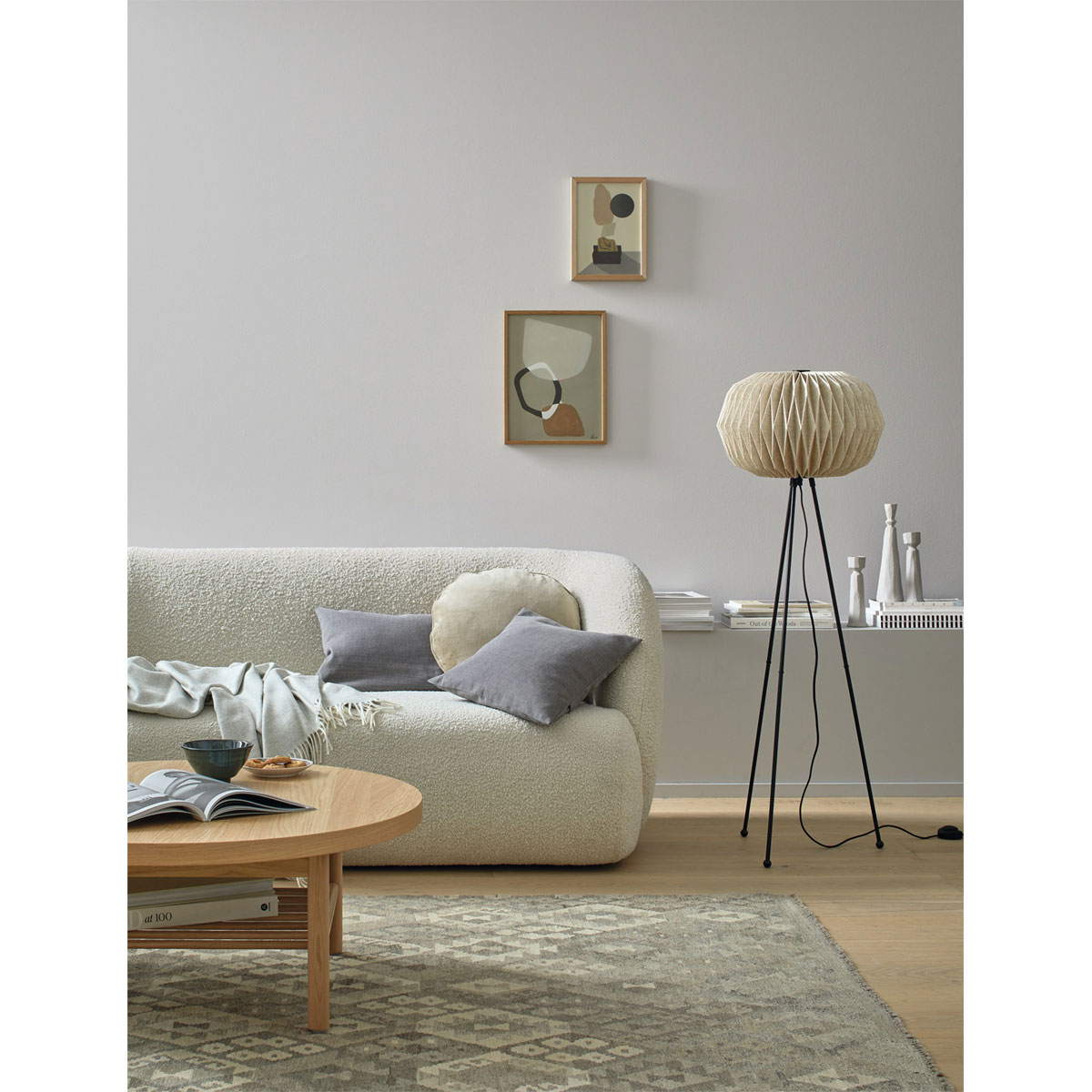 Alpina Innenfarbe pure farben 2,5 L Wolkengrau matt Bild 2