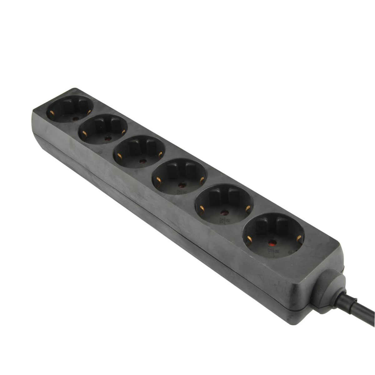 Unitec Steckdosenleiste 6-fach 3m schwarz