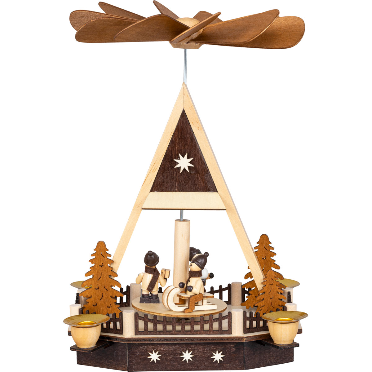 Hauspyramide Wintersport 19,5 x 12 x 28 cm