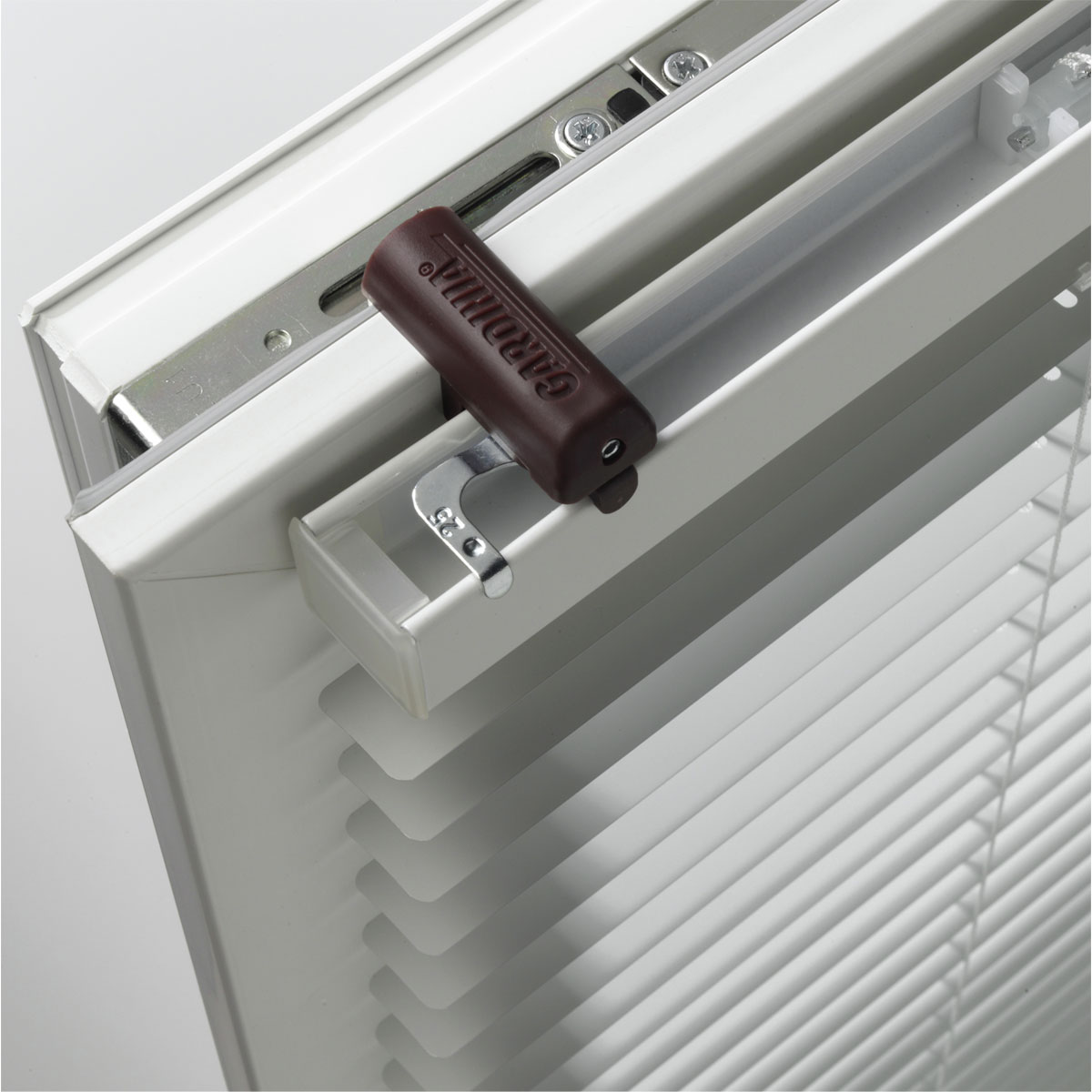 Gardinia Jalousie-Zubehör Klemmträger braun Bild 3