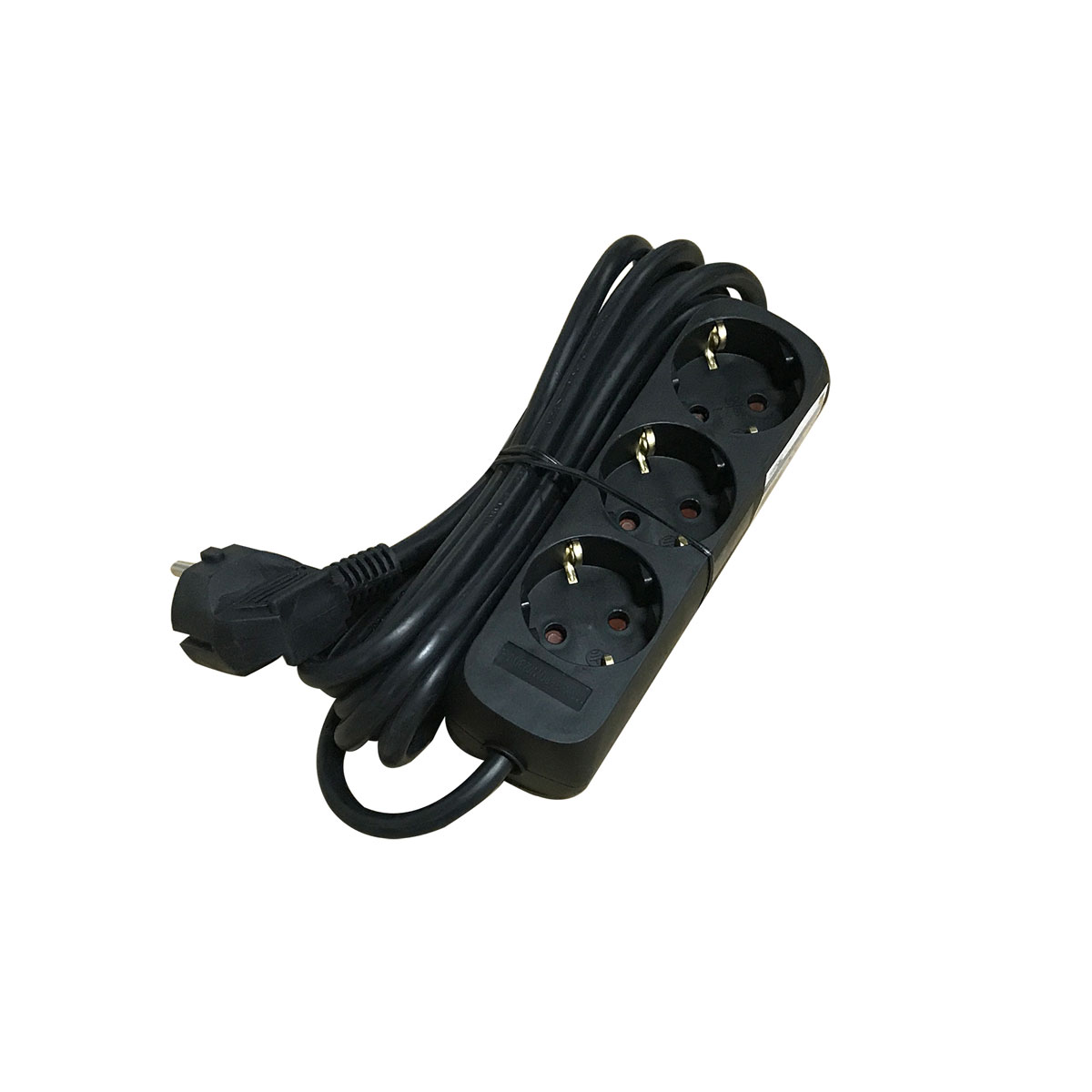 Flector Technik Tischsteckdose 3-fach schwarz