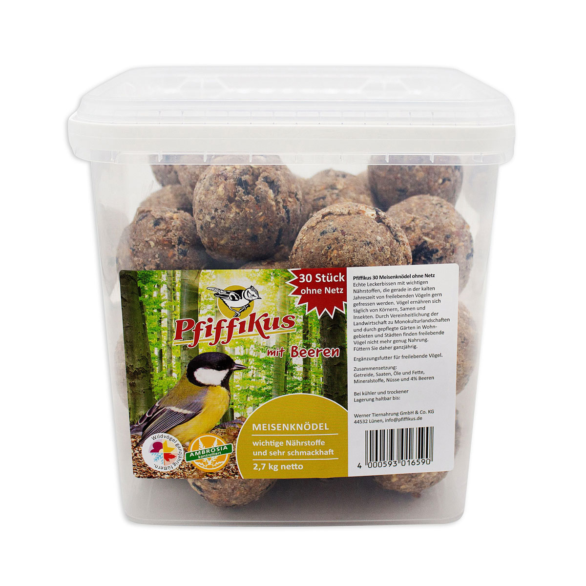 Pfiffikus Meisenknödel 30 St im Eimer