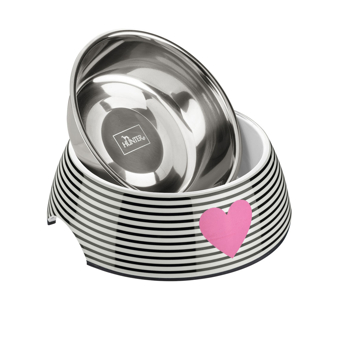 Hunter Melamin-Napf Biri weiß-schwarz 160 ml Bild 3