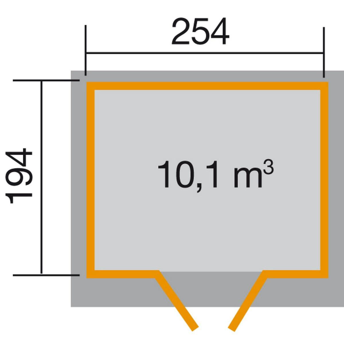 Weka Gartenhaus 325 278 x 237 x 223 cm Bild 2