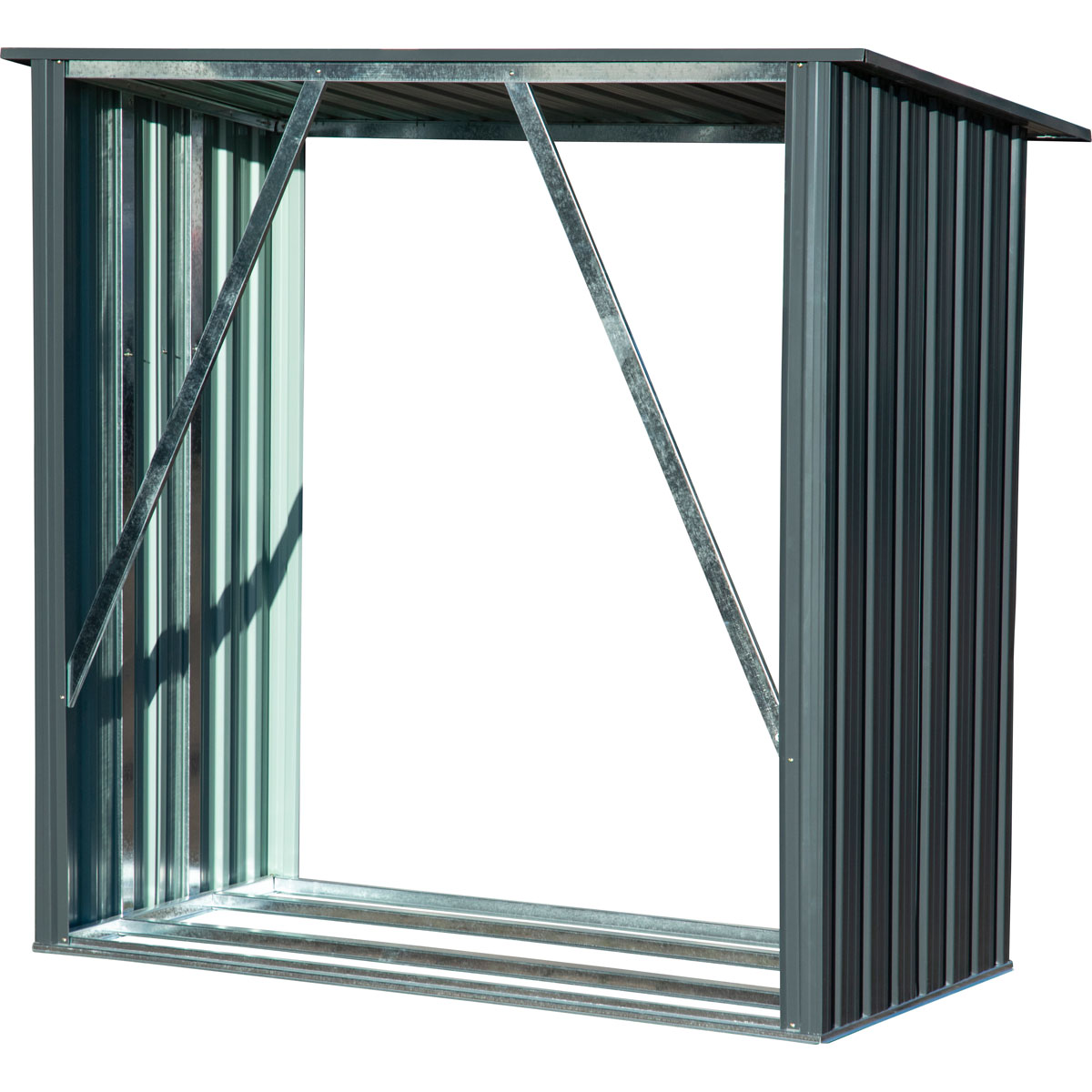 dobar XXL-Kaminholzregal Madera 163 x 154 x 83 cm grau Bild 7