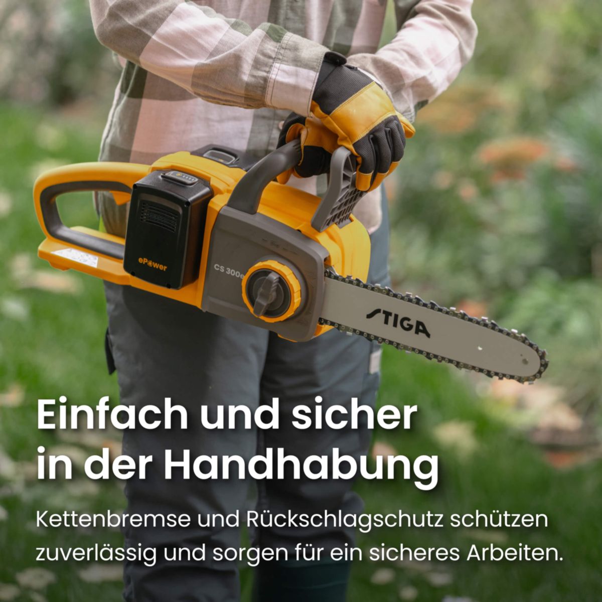 Stiga Akku-Kettensäge CS 300e  Bild 4