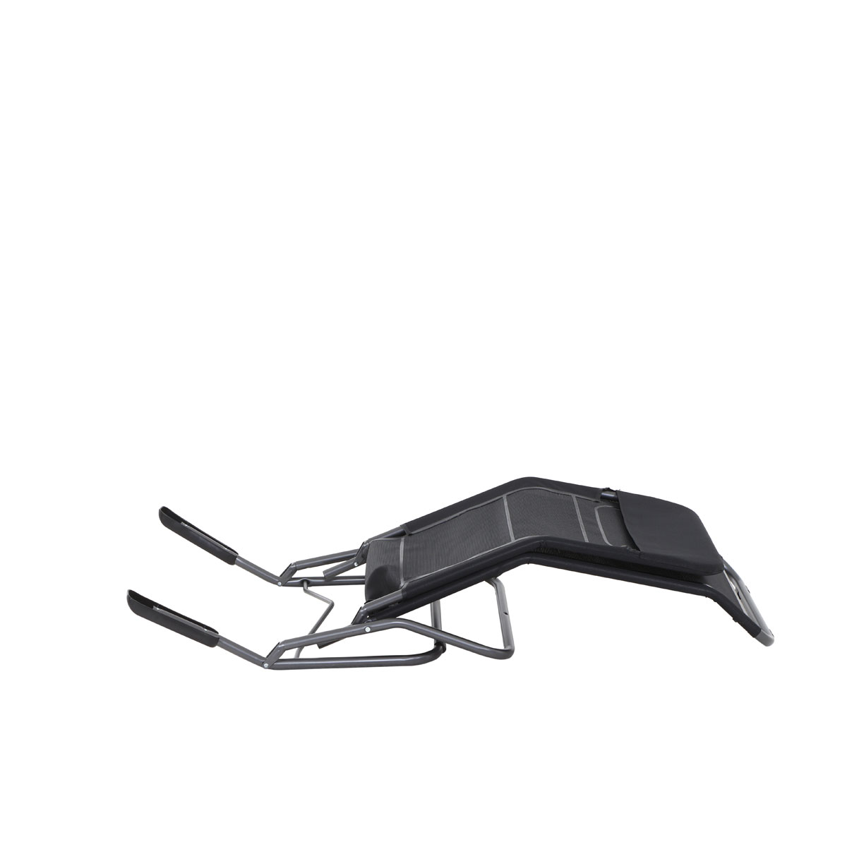 Kippliege Anco 144 x 72,5 x 103,5 cm 1-fach verstellbar anthrazit/schwarz Bild 6