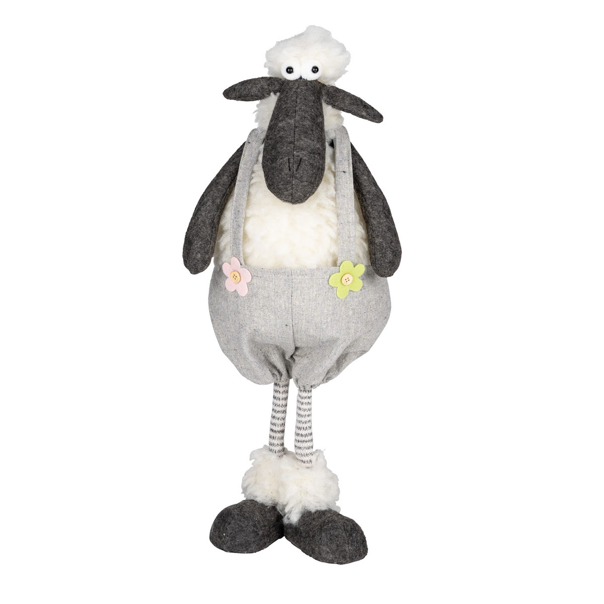 Schaf-Aufsteller 37 x 104 x 35 cm schwarz-weiß