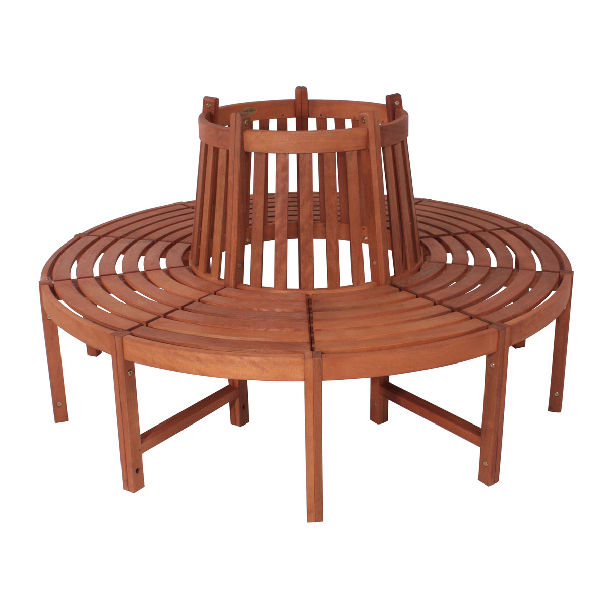 Baumbank Fontana medium rund geölt