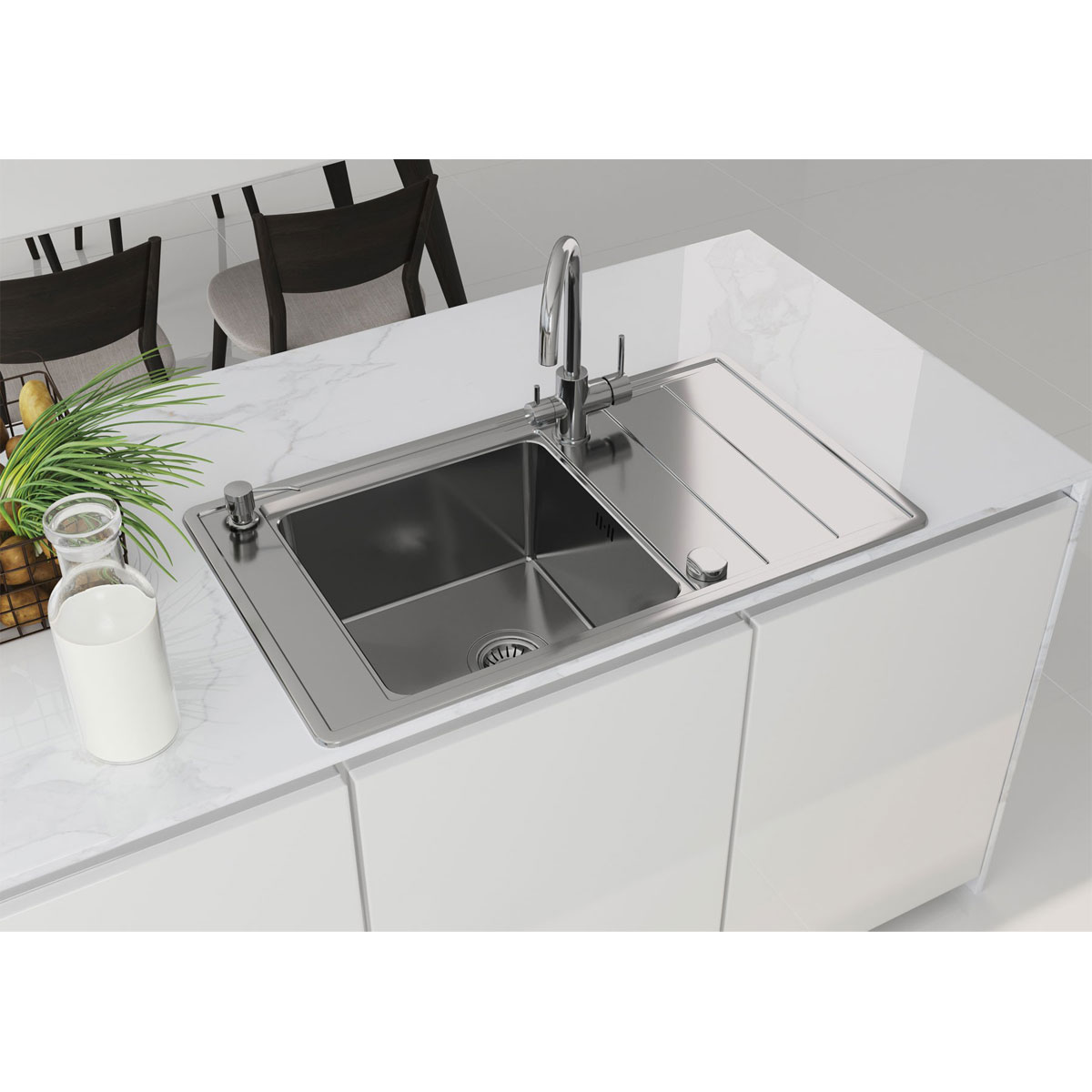 deante  Spültischarmatur mit Filteranschluss chrom Bild 2